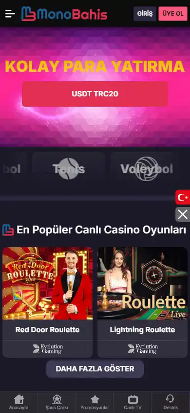 Mono Bahis Casino screenshot 4