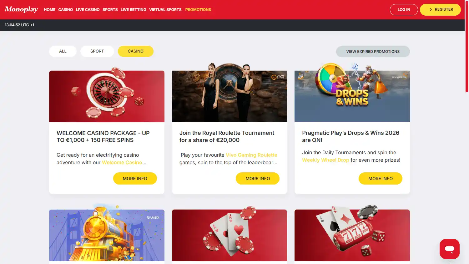 Monoplay Casino screenshot 3