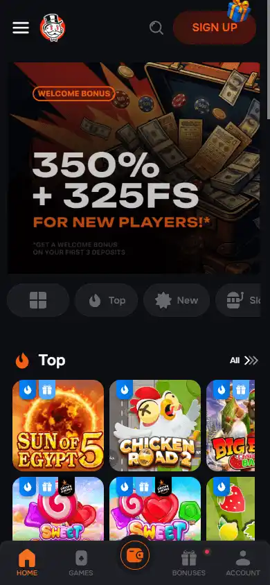 Monopoly.win Casino screenshot 4
