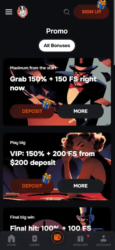 Monopoly.win Casino screenshot 6