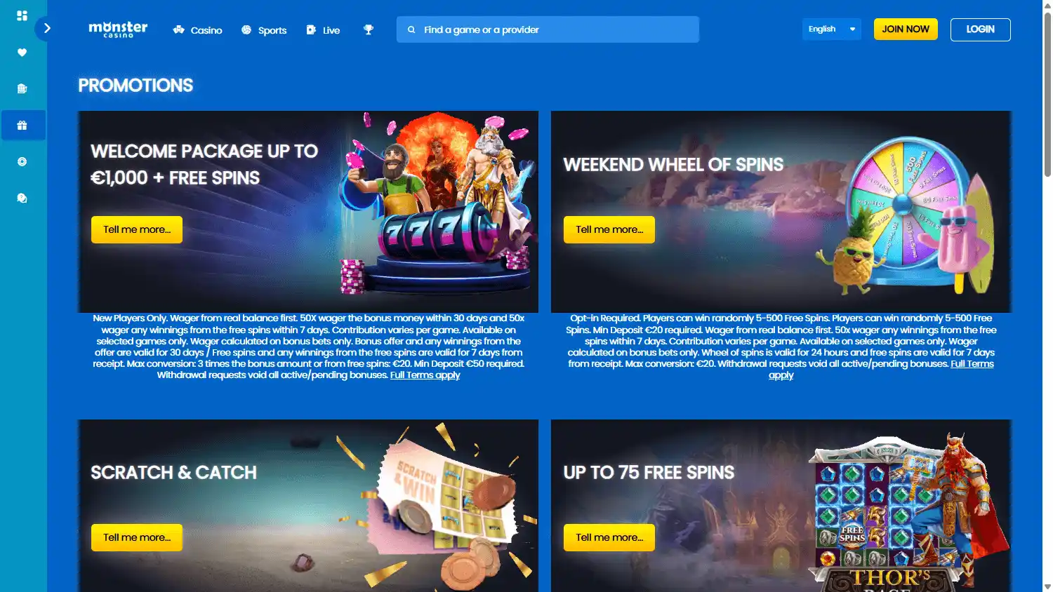 MonsterCasino screenshot 3