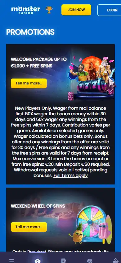MonsterCasino screenshot 6