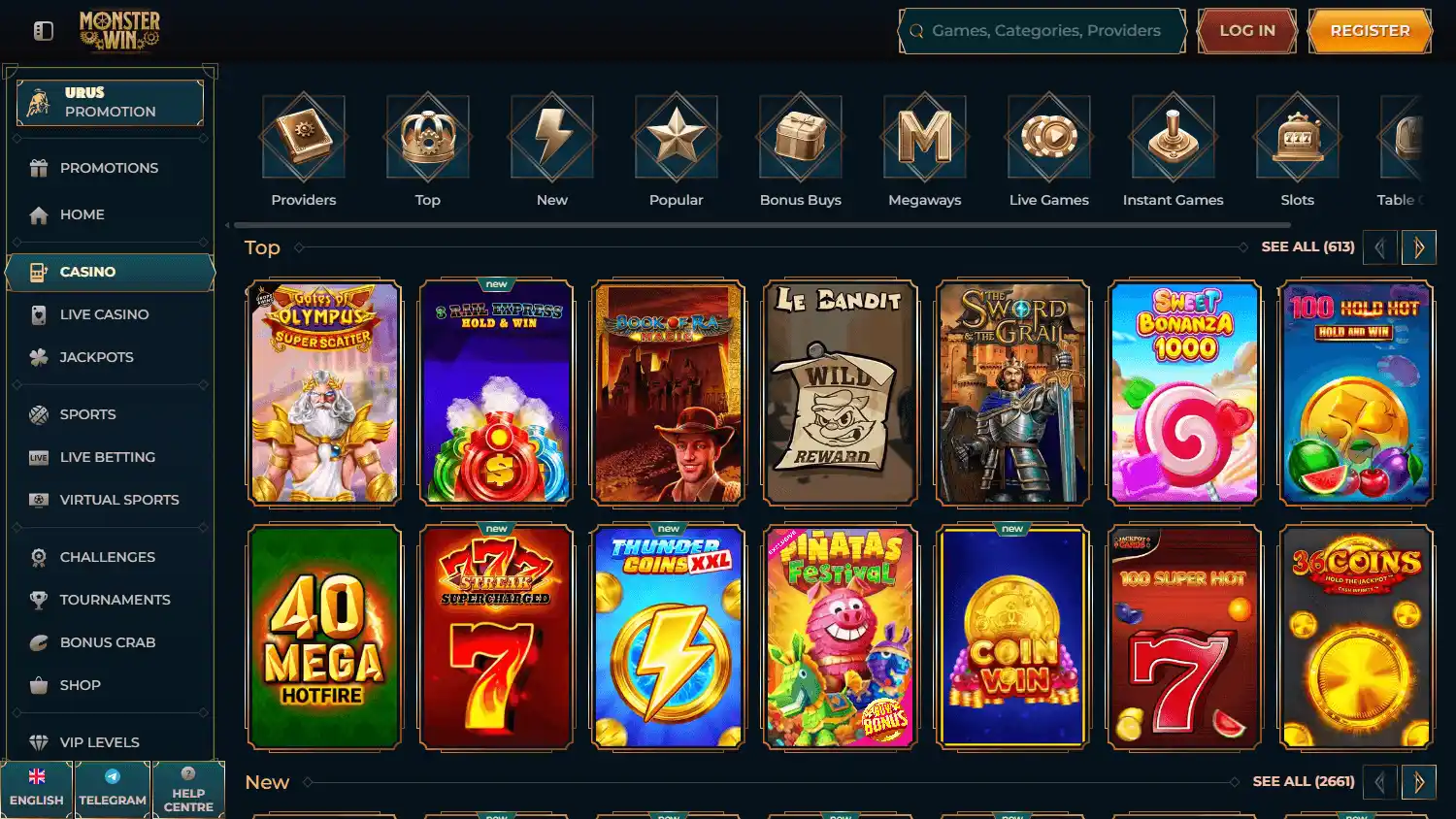 MonsterWin Casino screenshot 2
