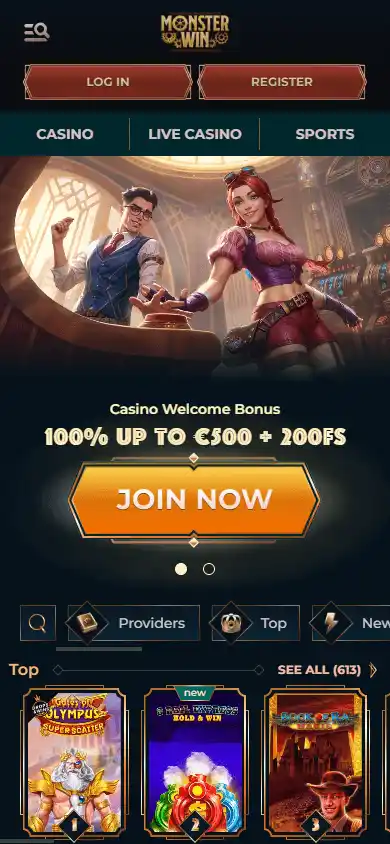 MonsterWin Casino screenshot 4