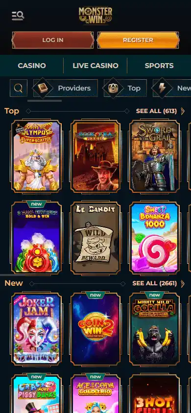 MonsterWin Casino screenshot 5