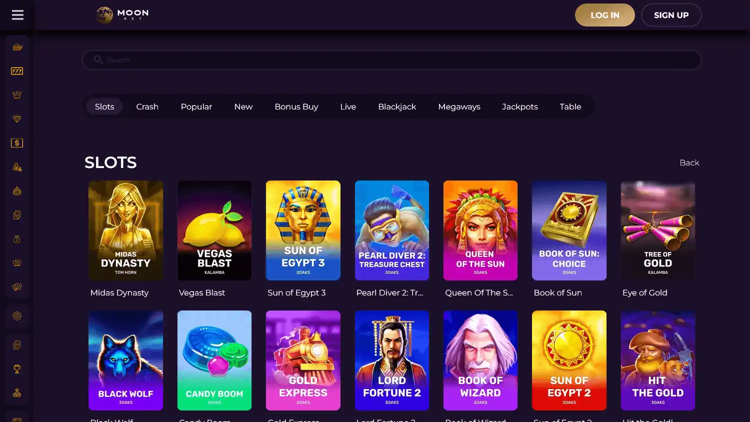 Moon.bet Casino screenshot 1