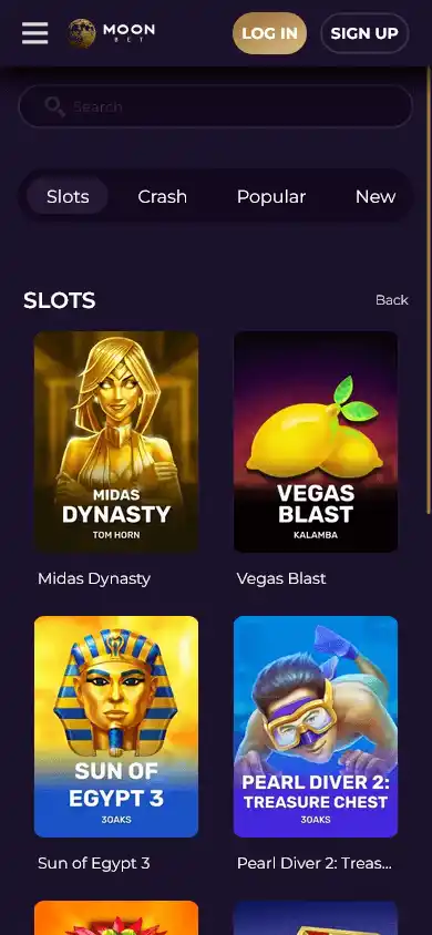 Moon.bet Casino screenshot 3