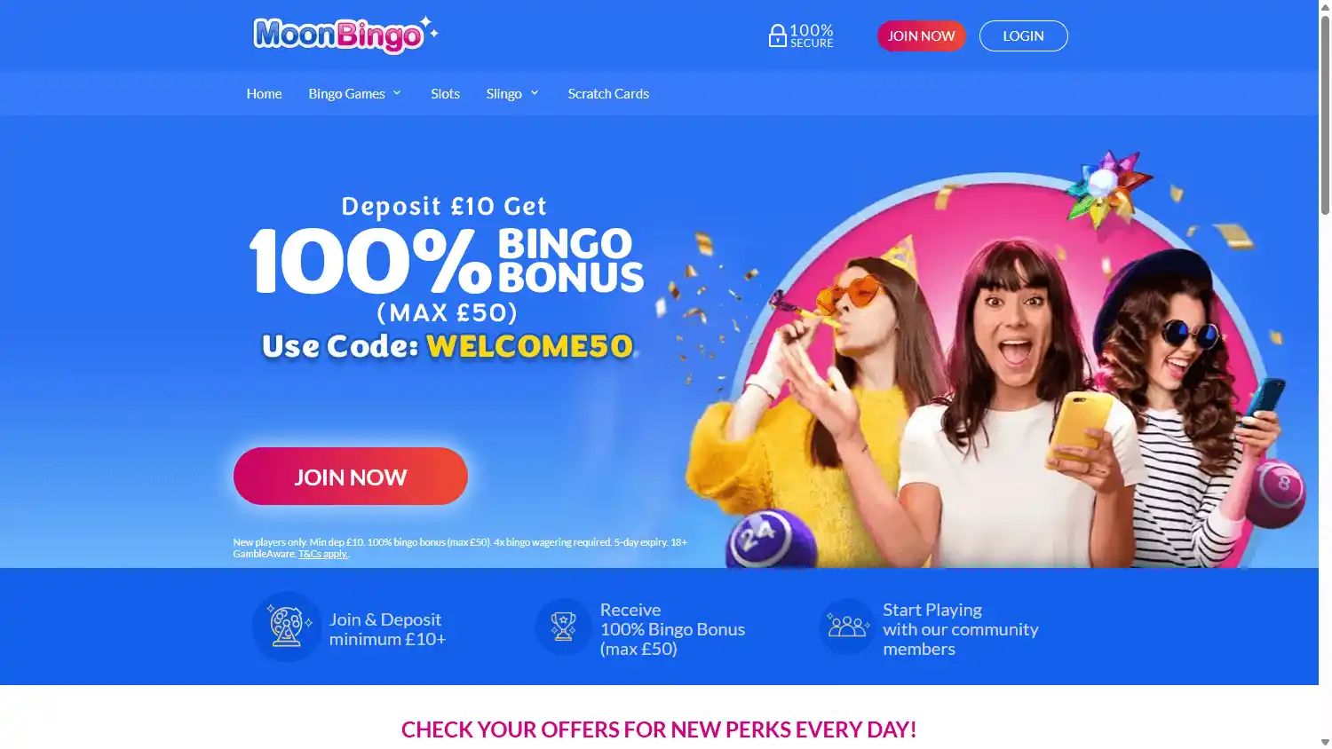 Moon Bingo Casino screenshot 1