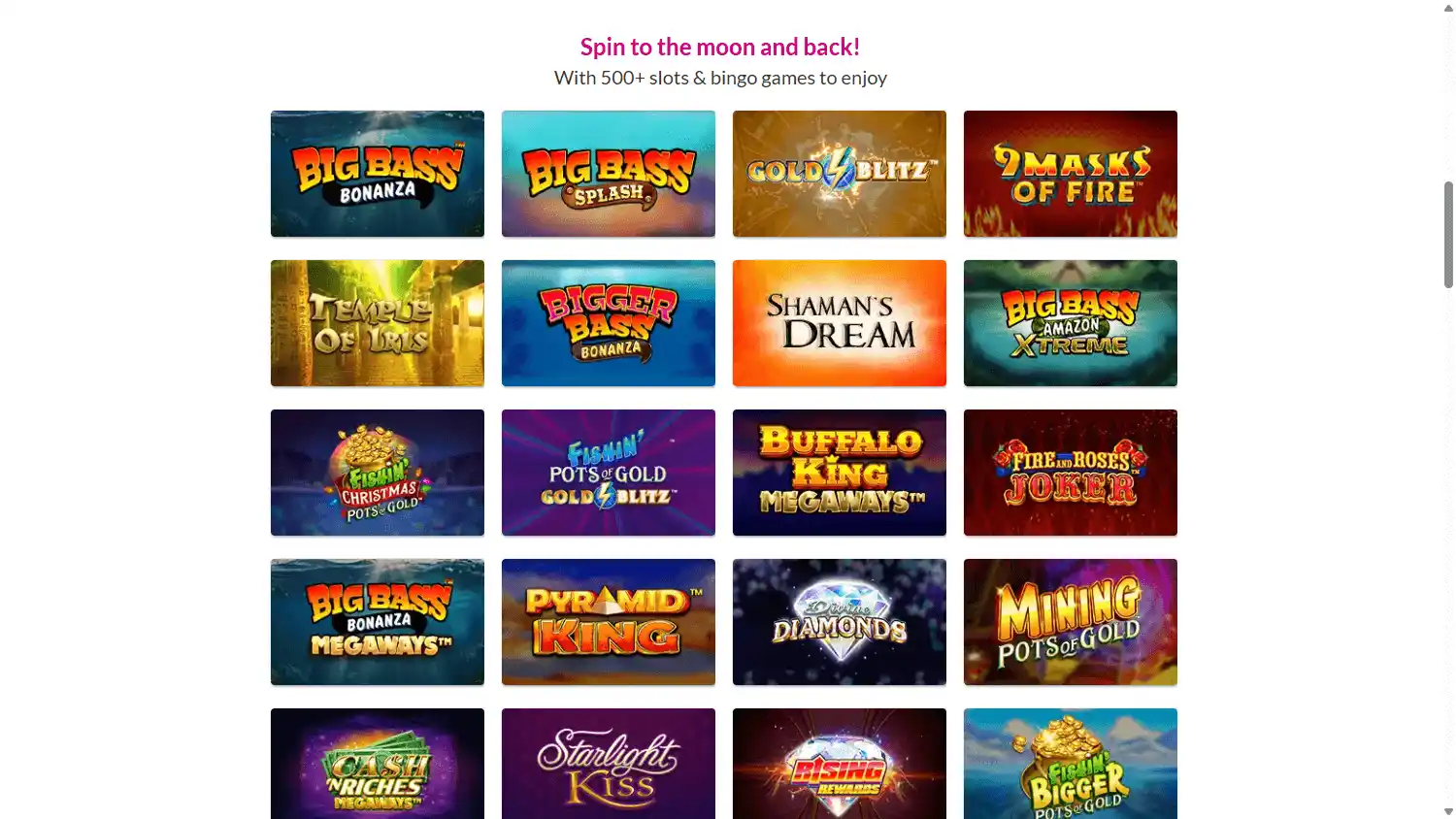 Moon Bingo Casino screenshot 2