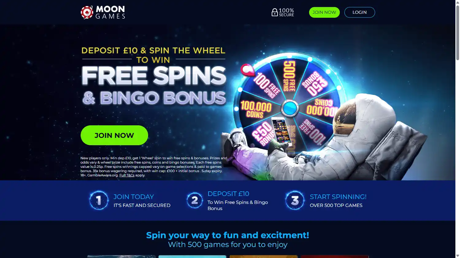Moon Games Casino screenshot 1