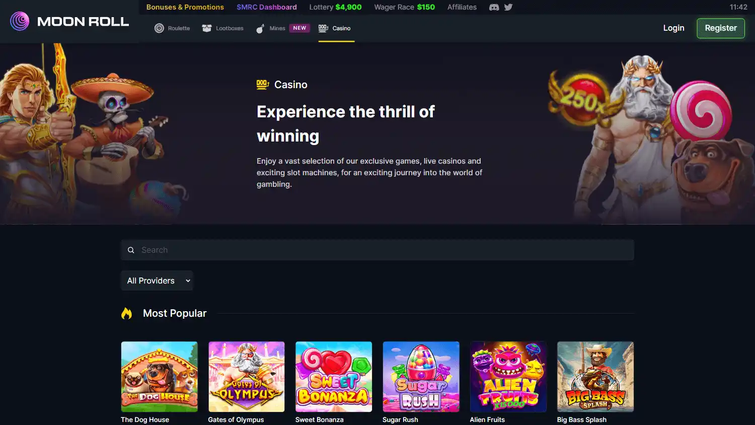 Moon Roll Casino screenshot 2