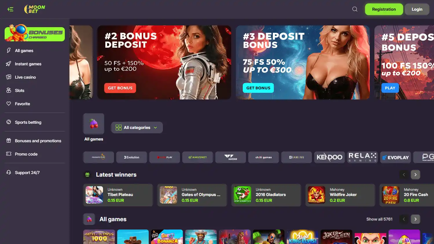 MoonBet Casino screenshot 2