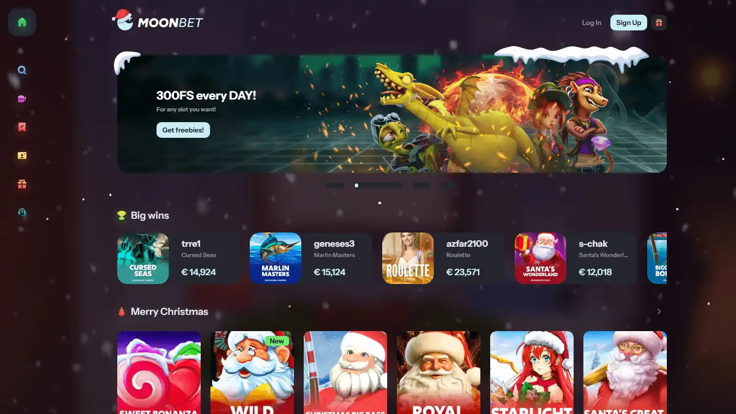 Moonbet.cc Casino screenshot 1