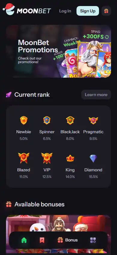 Moonbet.cc Casino screenshot 6