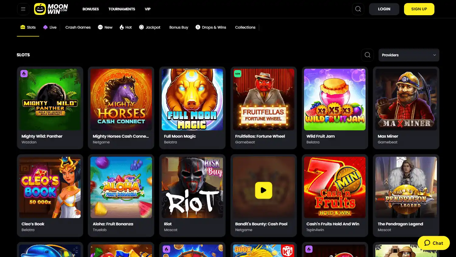 MoonWin.com Casino screenshot 2