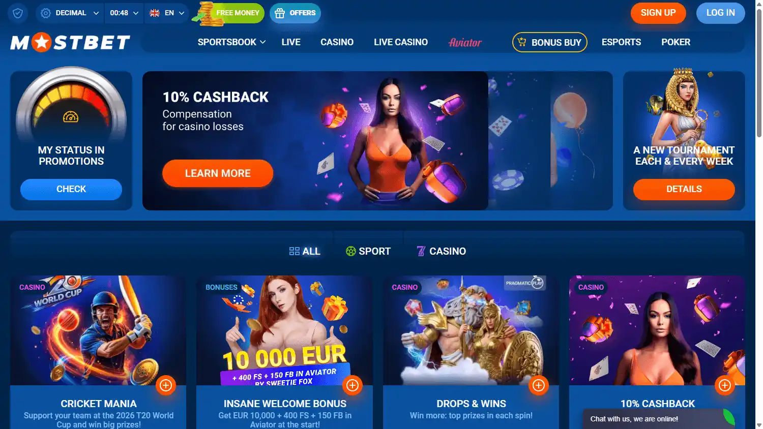 MostBet Casino screenshot 3