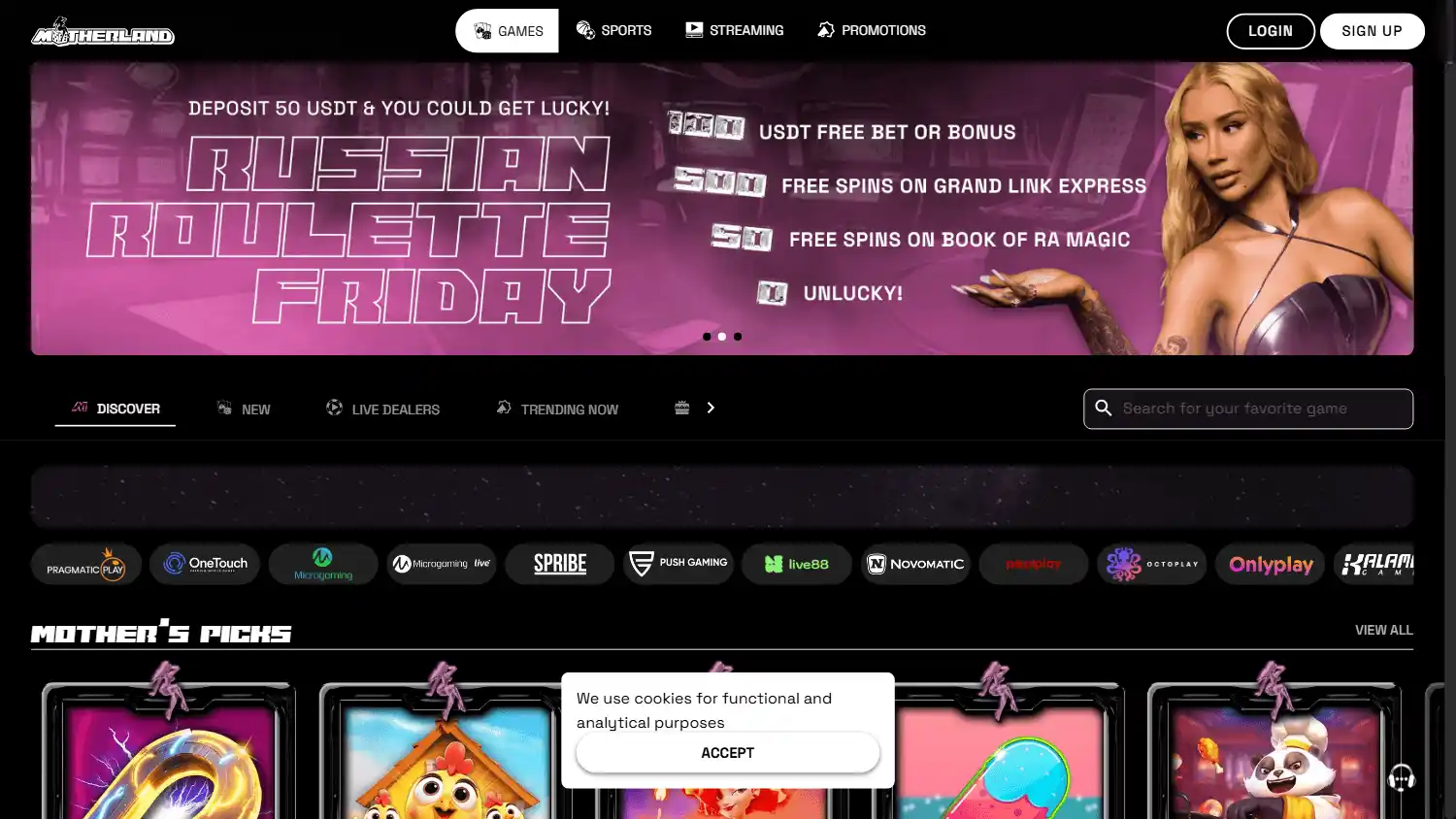 Motherland Casino screenshot 1