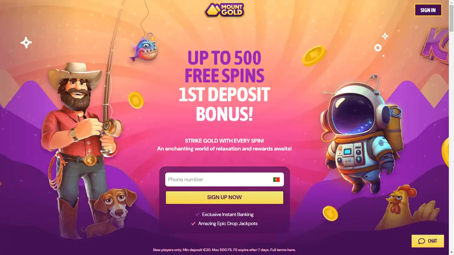 Mount Gold Casino screenshot 1