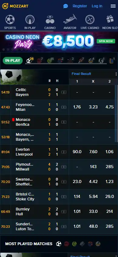 Mozzart Casino screenshot 5