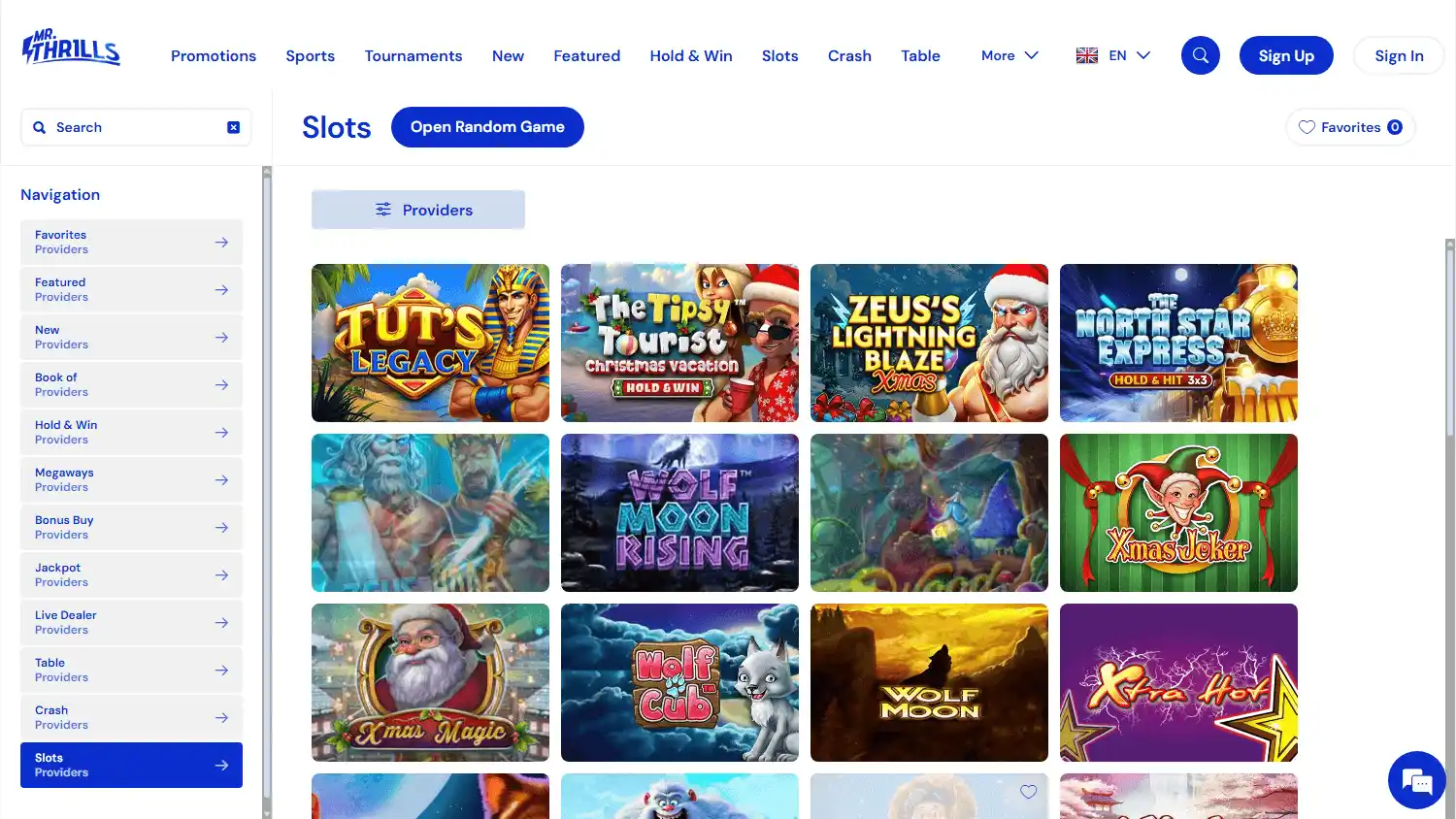 Mr. Thrills Casino screenshot 2