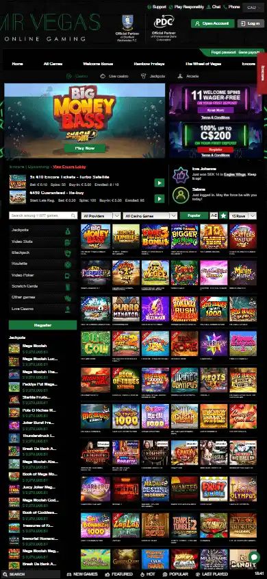 Mr. Vegas Casino screenshot 4