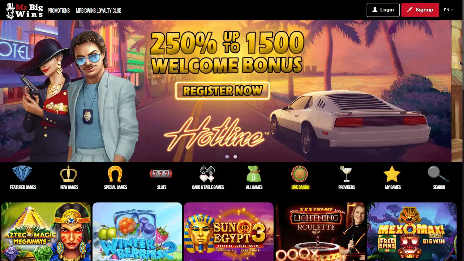 Mr Big Wins Casino screenshot 1