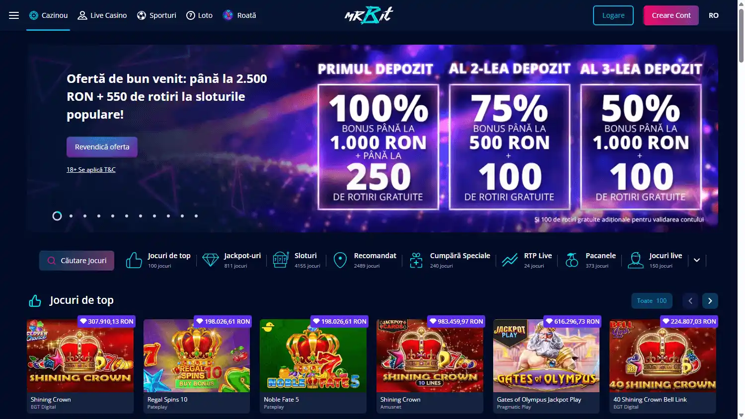 Mr Bit Casino screenshot 1