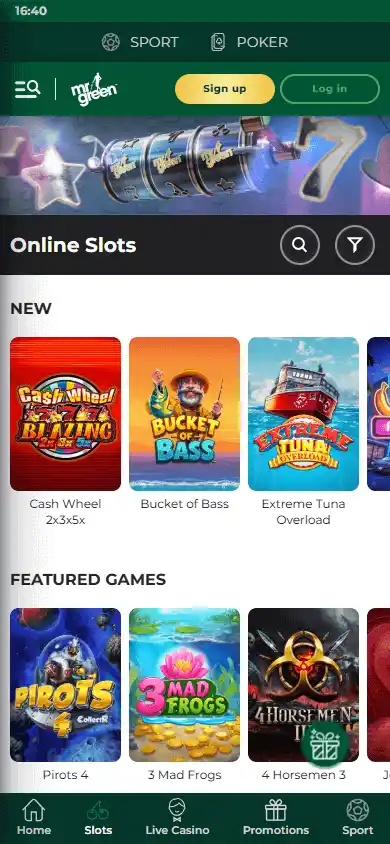 Mr Green Casino screenshot 6