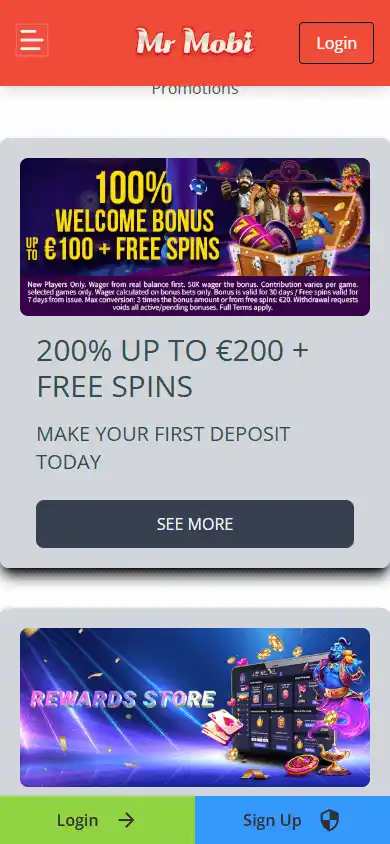 Mr Mobi Casino screenshot 6