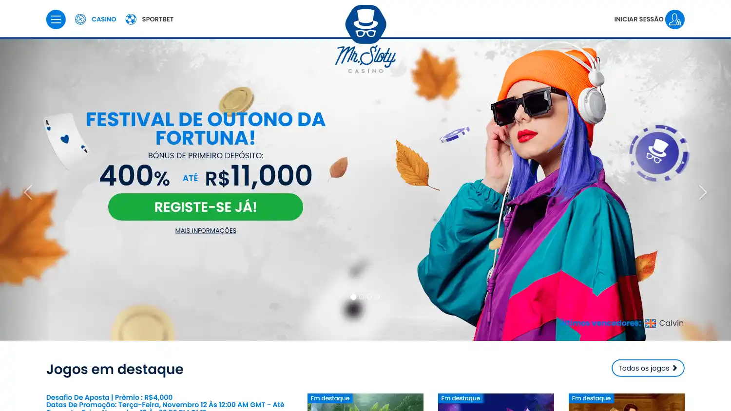 Mr Sloty Casino screenshot 1