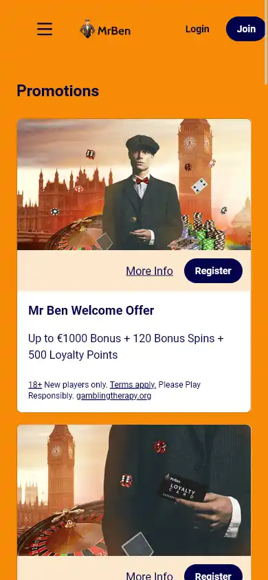 MrBen Casino screenshot 3