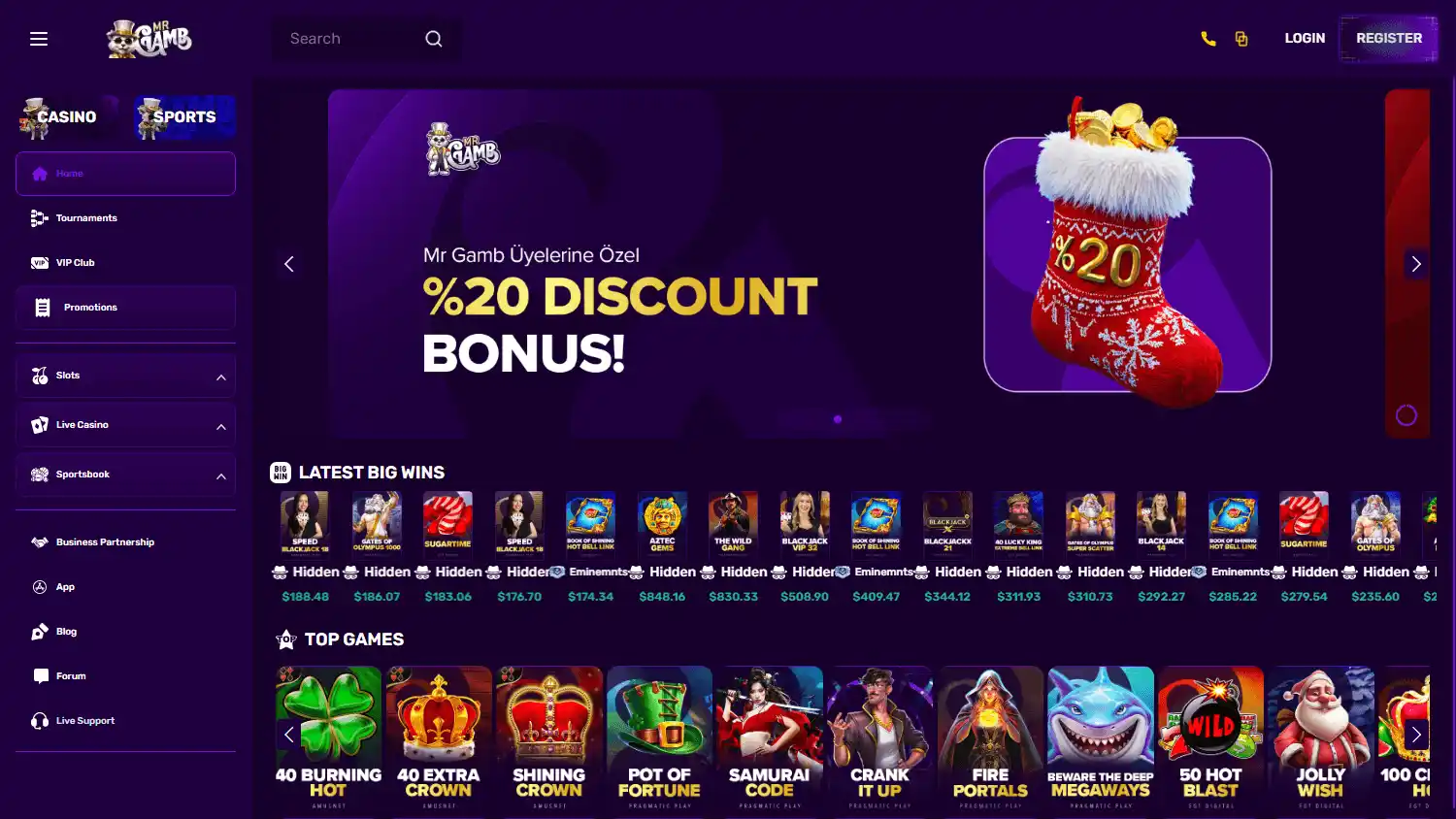 MrGamb Casino screenshot 1