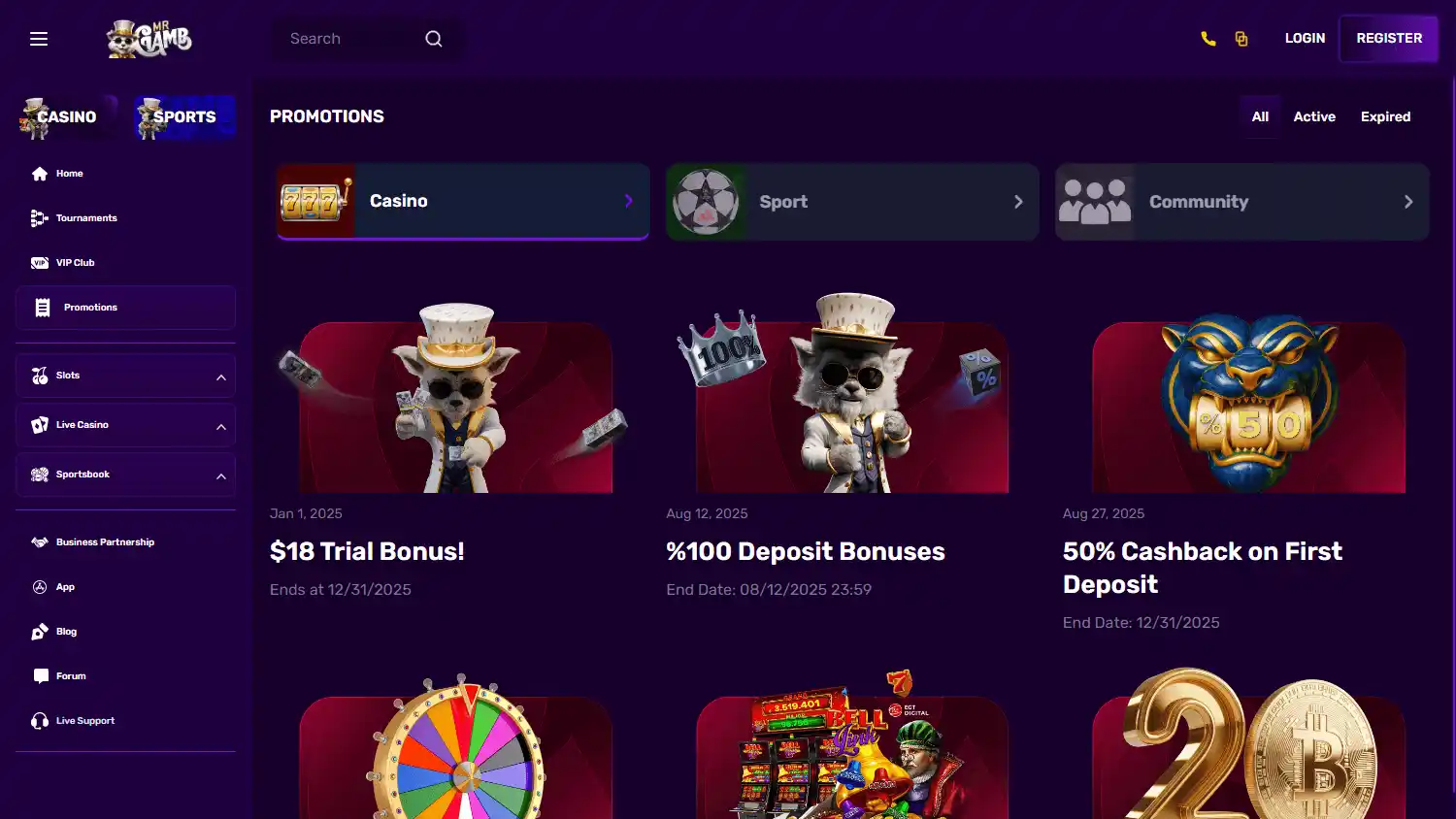 MrGamb Casino screenshot 3