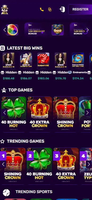 MrGamb Casino screenshot 4