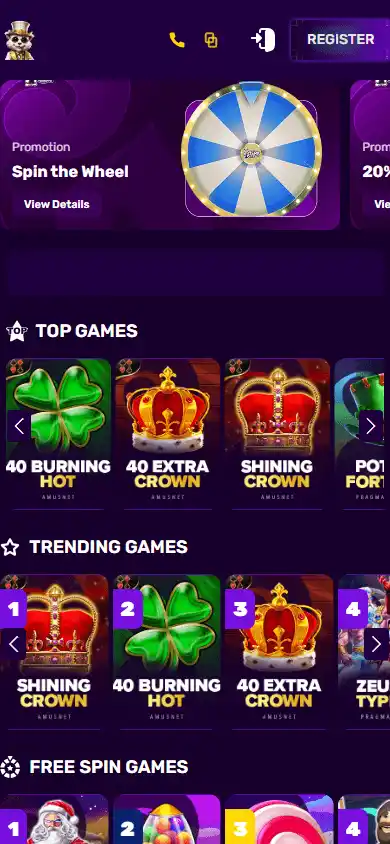 MrGamb Casino screenshot 5