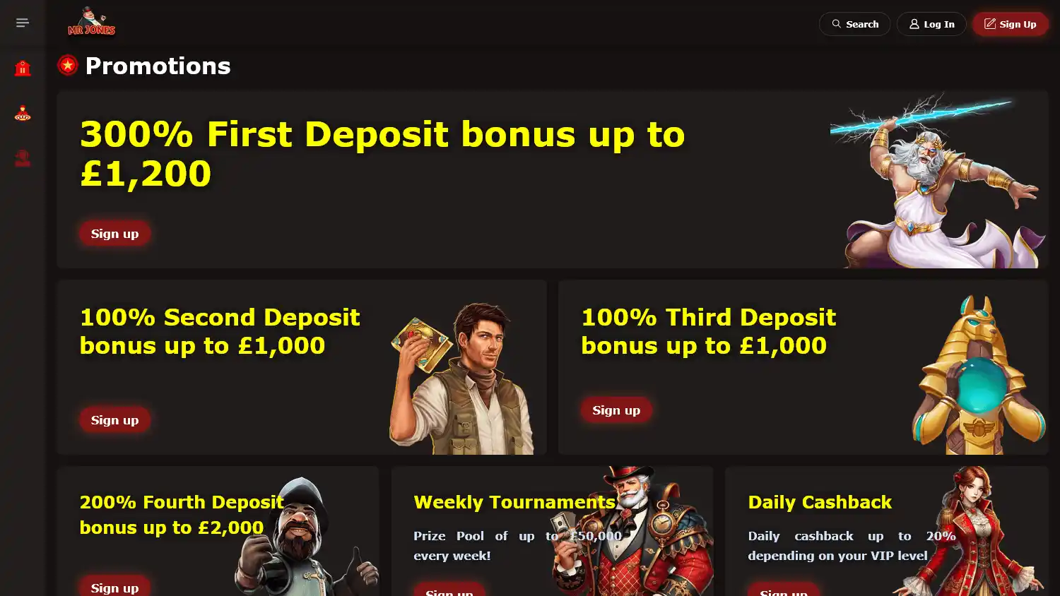 MrJones Casino screenshot 3