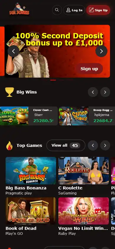MrJones Casino screenshot 4