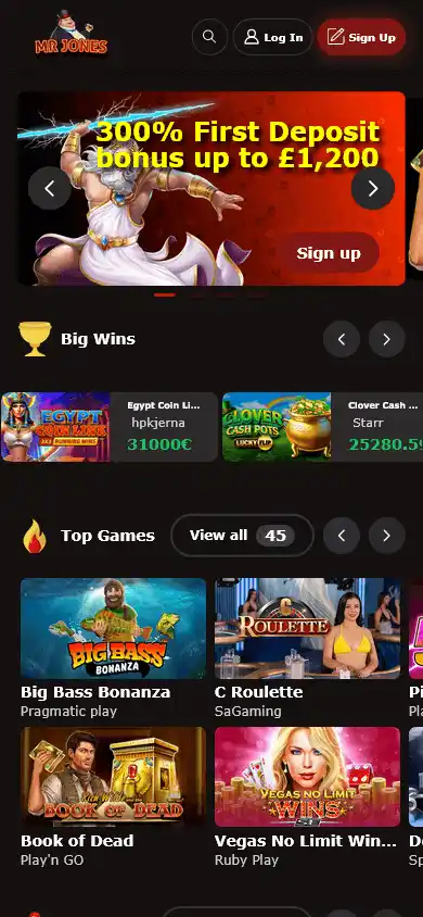 MrJones Casino screenshot 5
