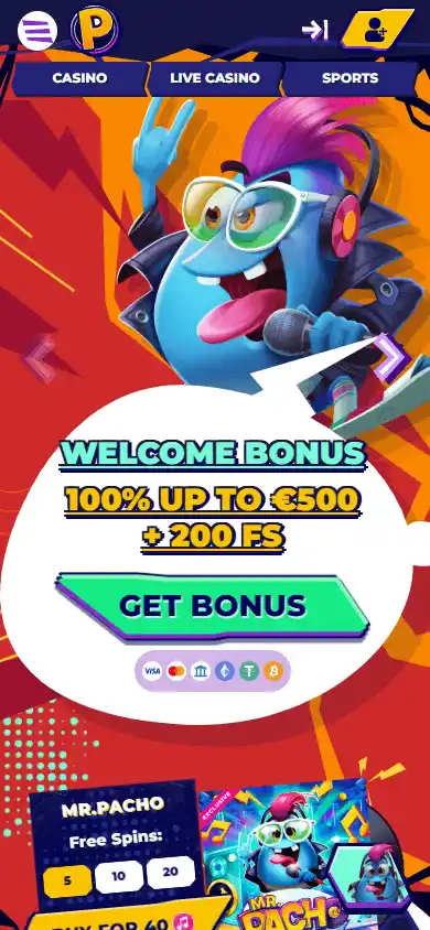MrPacho Casino screenshot 4