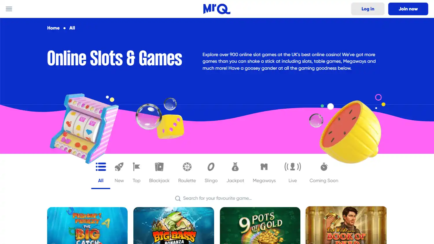 MrQ Casino screenshot 2