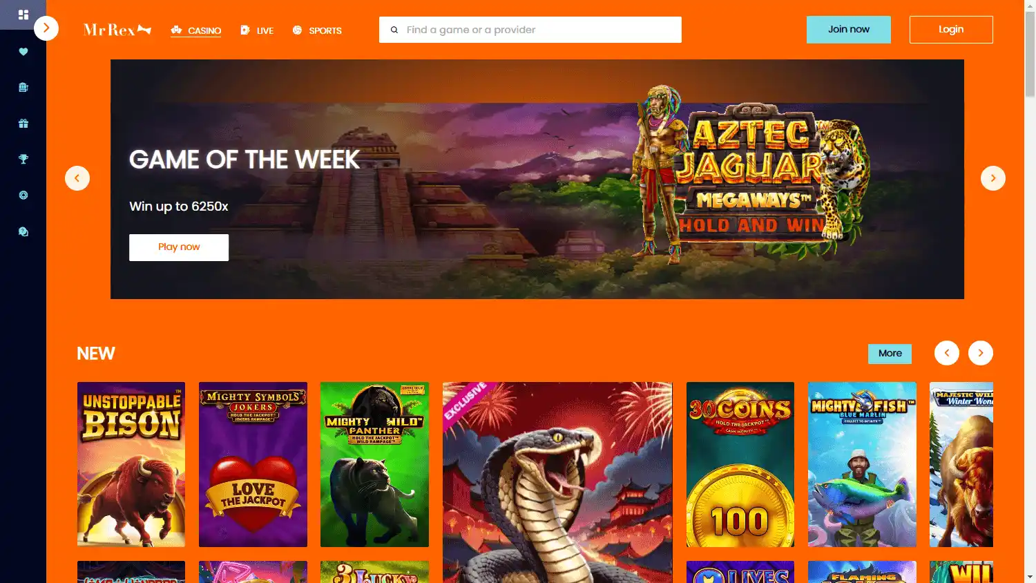 MrRex Casino screenshot 1