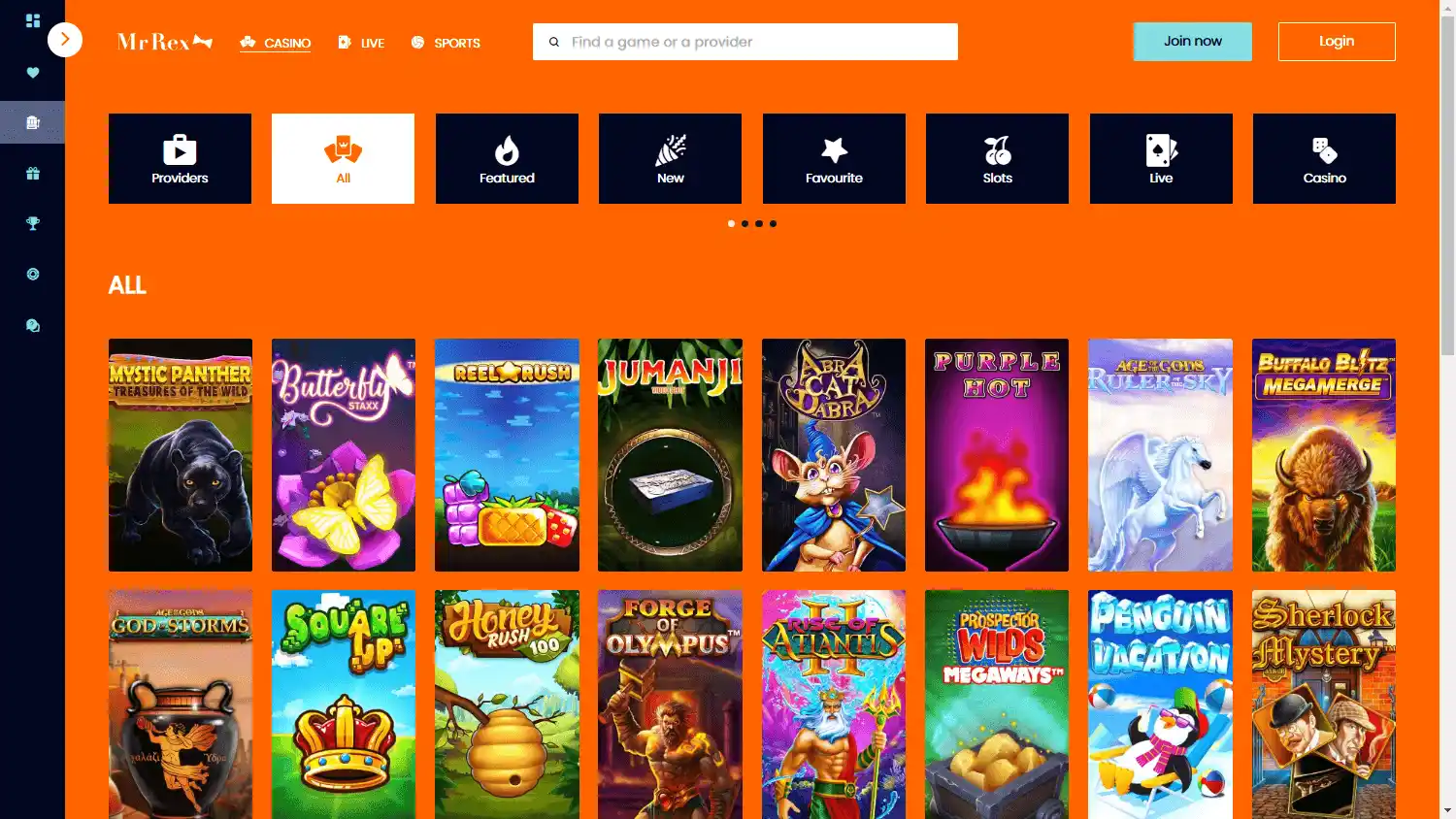 MrRex Casino screenshot 2