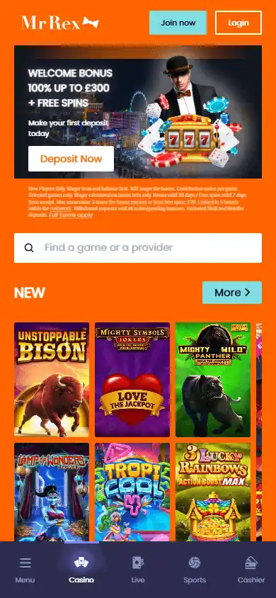 MrRex Casino screenshot 4