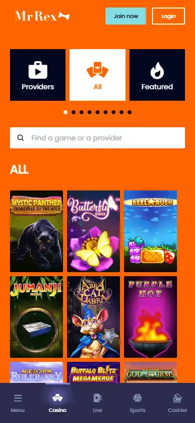 MrRex Casino screenshot 5