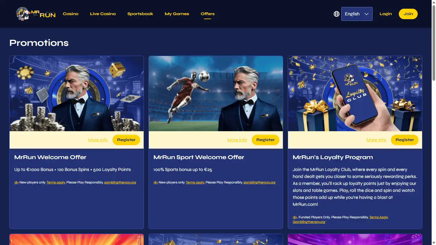 MrRun Casino screenshot 3