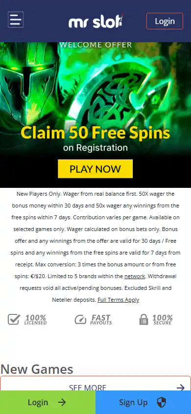 MrSlot Casino screenshot 4