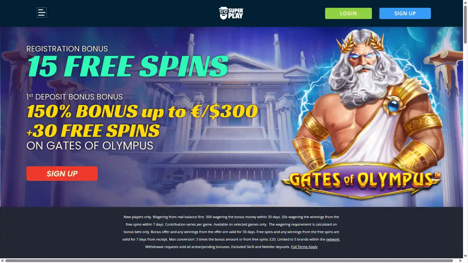 MrSuperPlay Casino screenshot 1