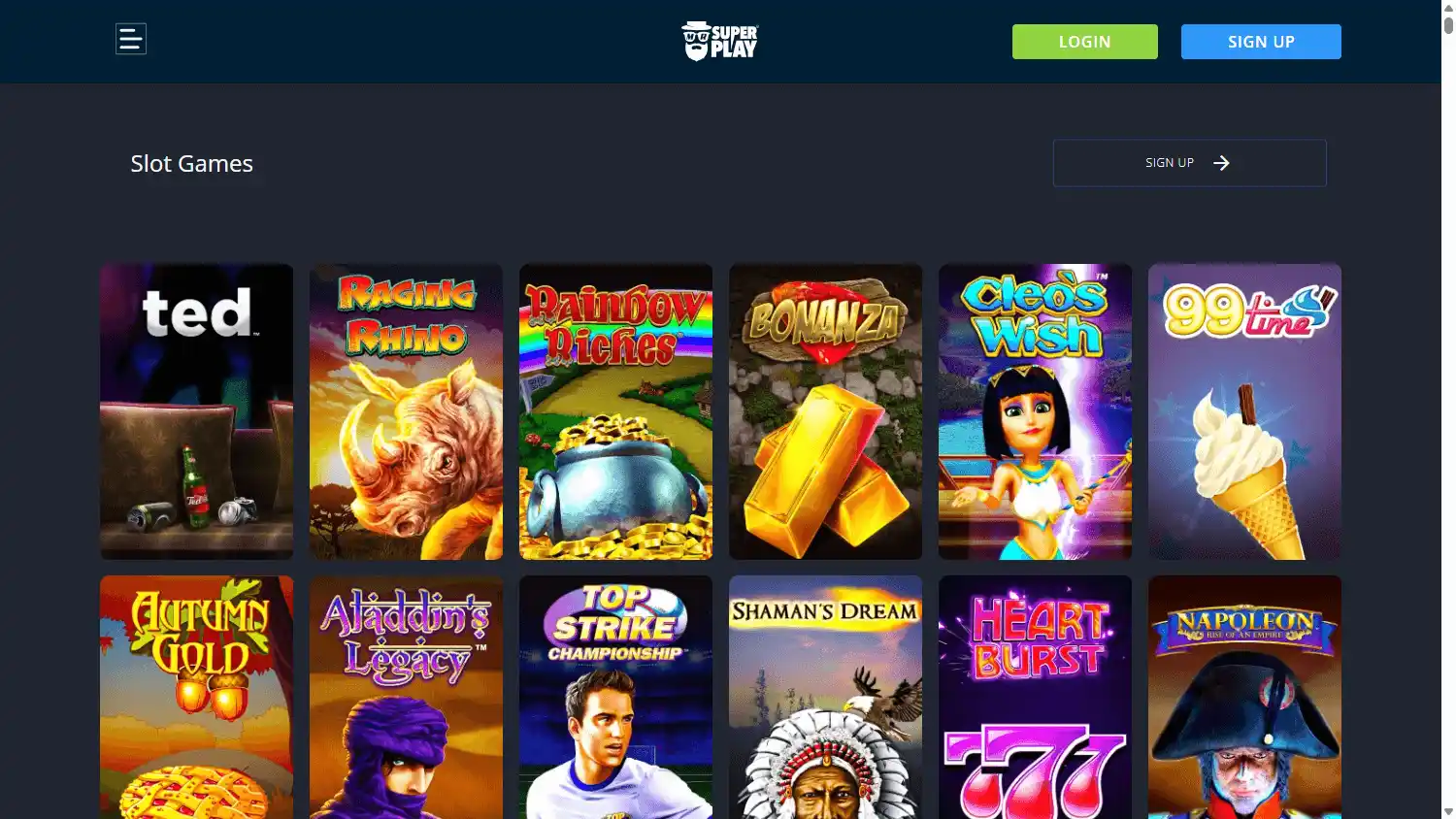 MrSuperPlay Casino screenshot 2