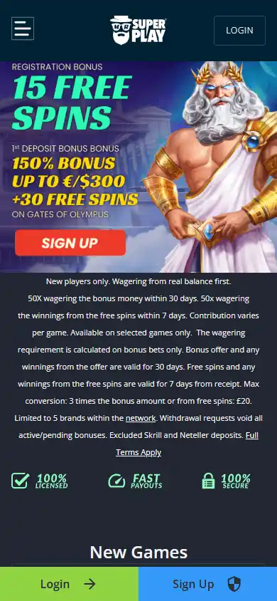 MrSuperPlay Casino screenshot 4