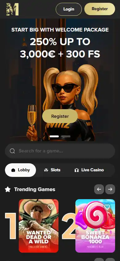 MrWinz Casino screenshot 3